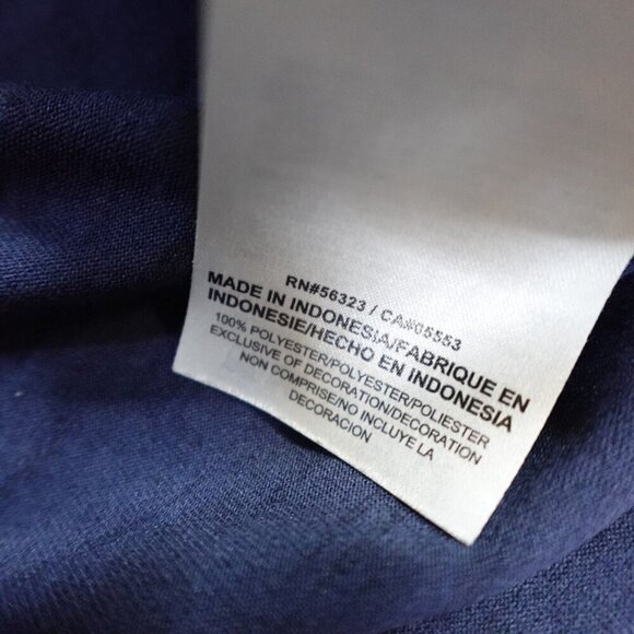 University of Michigan T-shirt Medium Blue Nike Curved Hem Dri-Fit - Picture 4 of 8